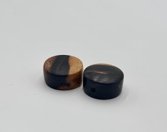 Handgemaakte Pale Moon ebbenhout volume-/toonknoppen met 6/32 stelschroef - natuurlijke afwerking, Odie's oliebehandeling - prijs per knop