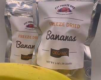 Organic Freeze Dried Banana Bites
