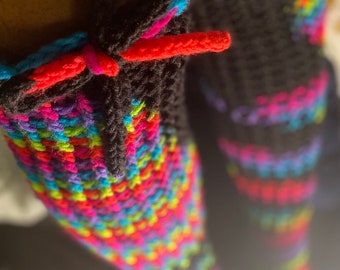 Crochet Thigh High Socks