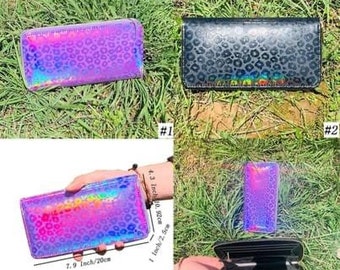 Leopard holographic wallet