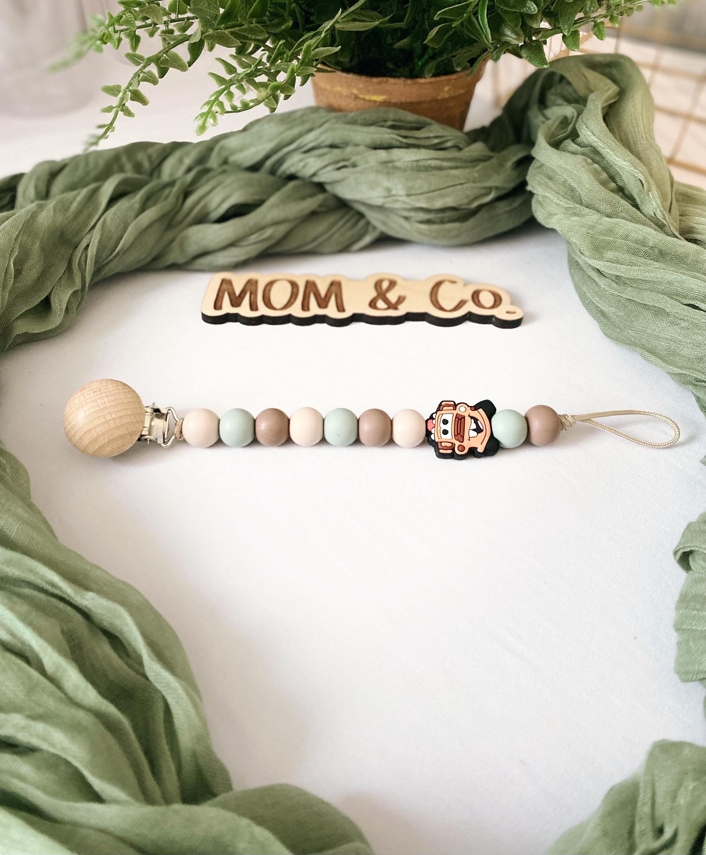 Brown Truck Pacifier Clips / Safe / Unique / Baby / Boy / Girl / Cute / Moms / Dads / Gifts for Baby / Baby Shower / Character  / Mater