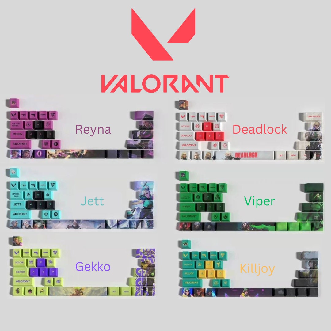 Valorant Agents Valorant Keycaps Valorant Keycap Valorant Valorant Gift