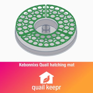 Kebonnixs Quail hatching mat - STL files to 3d print at home