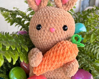 Easter Bunny Crochet Plushie Stuffed Animal Amigurumi