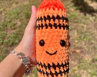 Crayon Crochet Plushie Stuffed Animal Amigurumi Handmade School Teacher Gifts