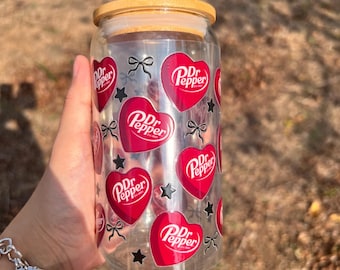 Soda Glass Cup Tumbler Handmade Gifts