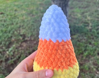 Mini Candy Corn Plushie Stuffed Animal Amigurumi