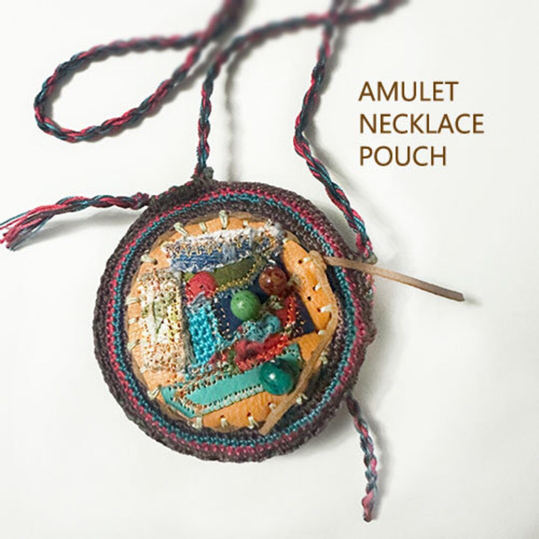 Amulet, Bohemian Neckless Pouch, Crochet Pouch Amulet - Etsy