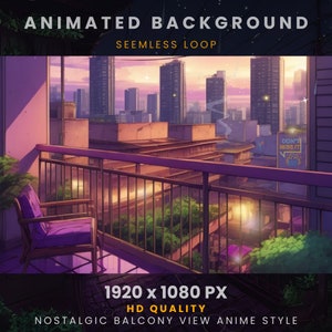 Animated Background Lofi Nostalgic Apartment Vtuber Background Lofi Twitch overlay vtuber background lofi vtuber Anime Style