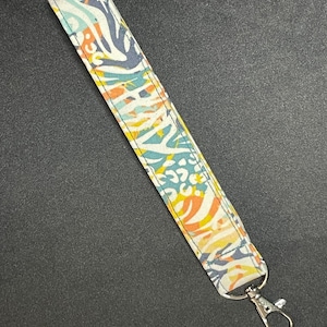 Porte-clés avec dragonne - imprimé animal multicolore