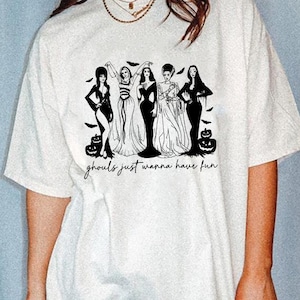 Squad Ghouls Shirt, Funny Halloween Shirt for Women, Spooky Cute Ghost Friends Tee, Retro Monster Group Halloween T-Shirt