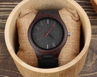 Orologio in legno personalizzato per papà, orologio in legno personalizzato per uomo, regali di anniversario per mariti, regalo per testimone di nozze, fidanzato, sposo, padre