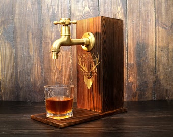 Groomsman Gifts，Personalized Wooden bar Whiskey Dispenser，Best Man Gifts，Wedding Gifts，Groomsmen Gifts，Groom Gift，Anniversary Gifts for him