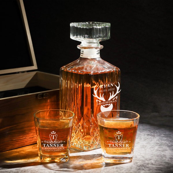 Custom Best Man Decanter Etsy