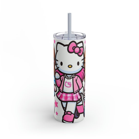 Mean Girls Hello Kitty Skinny Tumbler, 20oz| Custom Hello Kitty Tumbler| Hello Kitty Cup