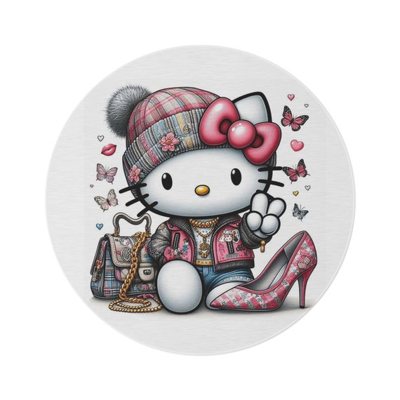 Designer Hello Kitty Round Rug 2