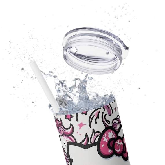 Capricorn Hello Kitty Skinny Tumbler with Straw, 20oz