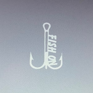 Fish On Fishing Hook Decal