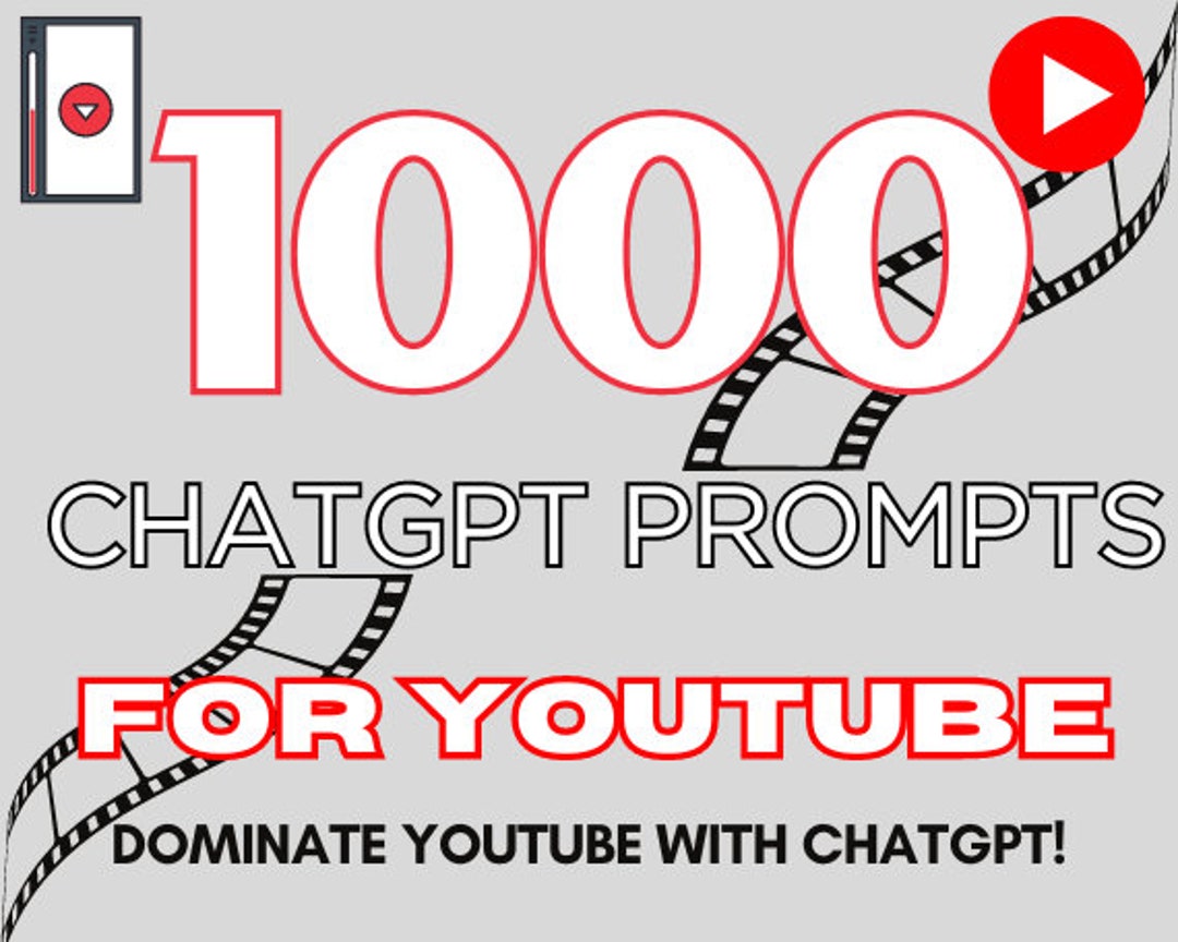 1000 Chatgpt Prompts for Youtube - Etsy