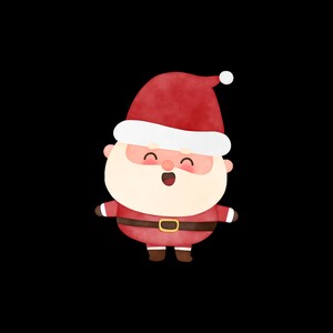 Adesivo de Papai Noel premium para presentes de Natal