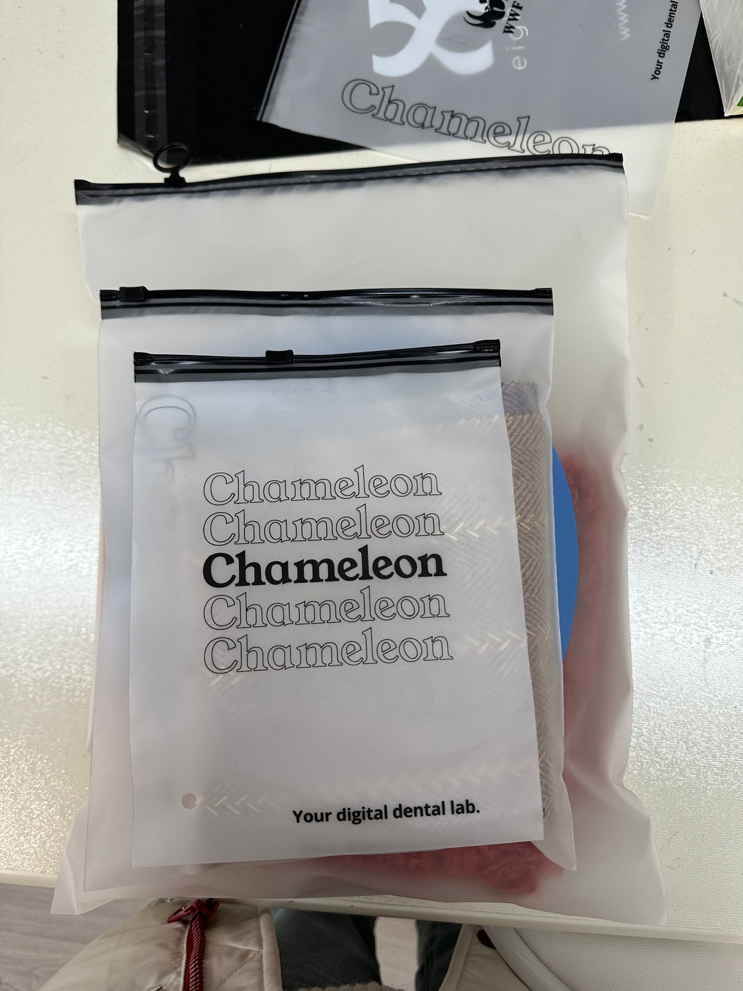 500pcs Custom Cloth Zipper Bags Frosted Zipper Packaging for Etsy UK