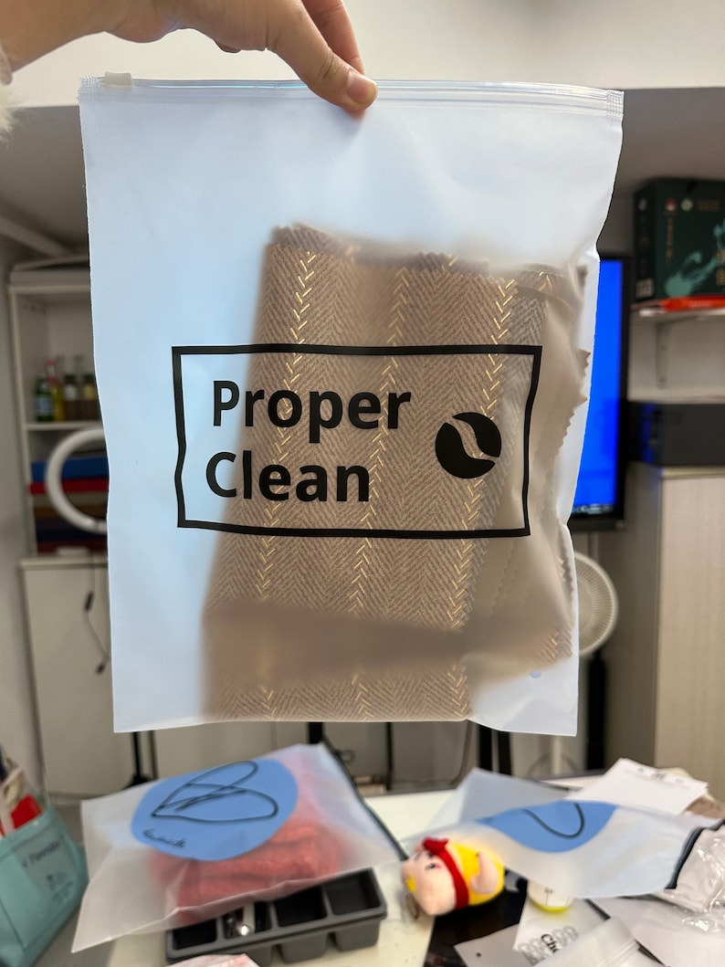 Custom Frosted Zipper Bags, Clear Ziplock Bag, Your Logo Clothes