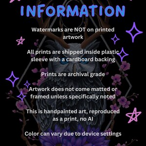 Dragon and Unicorn Art Print: Witchy Dark Academia Fantasy Painting image 12