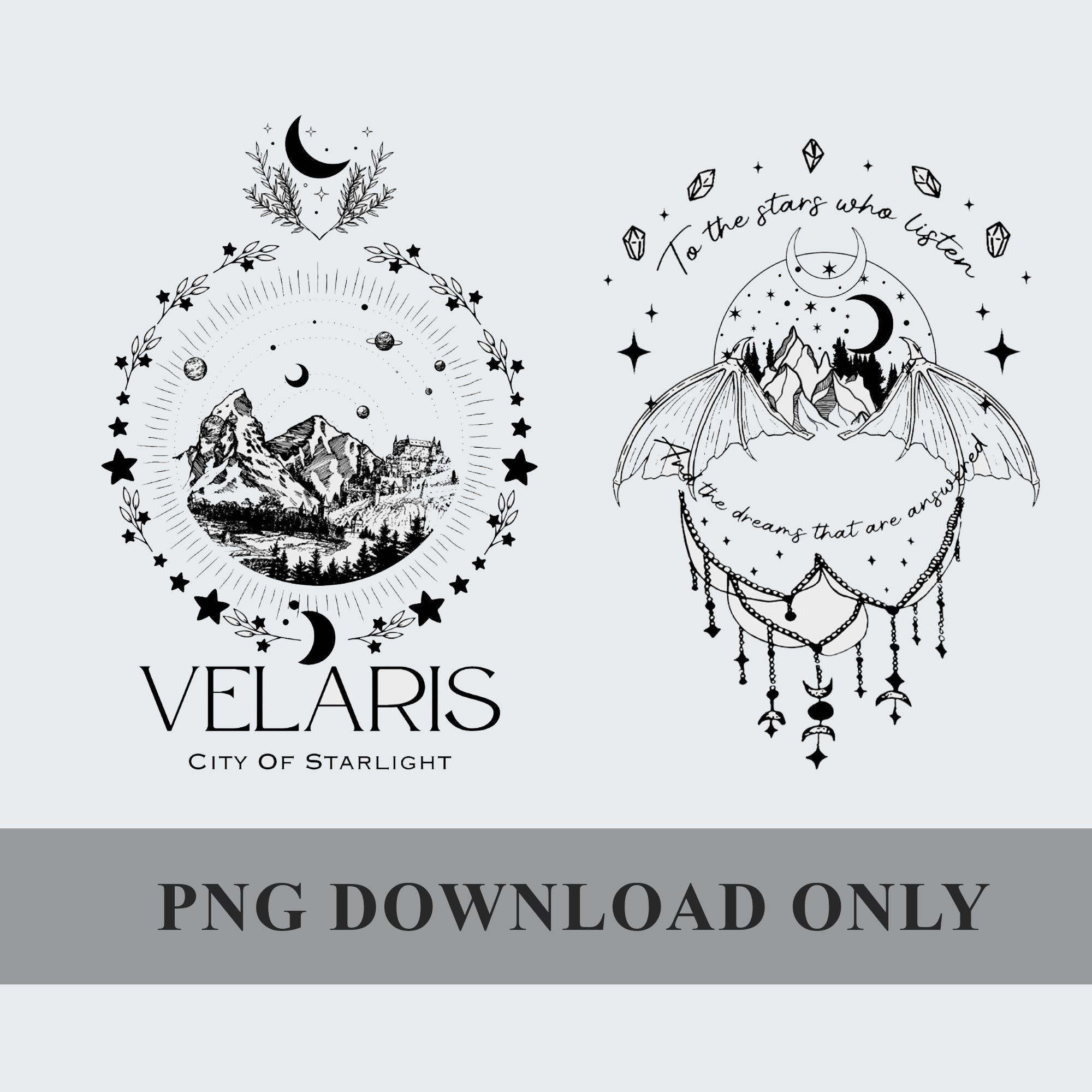Velaris City of Starlight Png. the Night Court Instant Download. Acotar Velaris Png. Acotar Png