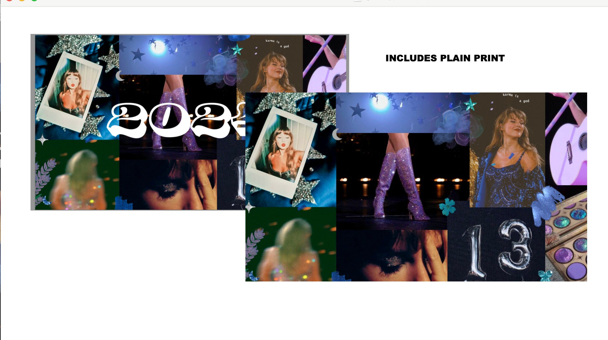 Taylor Swift Eras 2024 Digital Calendar MIDNIGHTS COVER Etsy