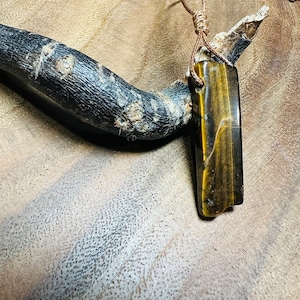 Necklace Tigers Eye Necklace Tigers Eye Jewelry For Him Necklace Healing Crystal Necklace Gift For Him Jewelry