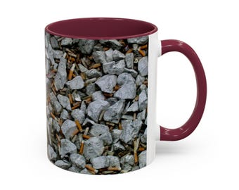 Ceramic  Gravel and Rock Mug  Various Colors Available