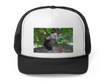 Trucker Hat Trucker Cap Monkey Hat Monkey Cap Monkey Cap Jungle hat Gift for her gift for him Nature Hat Nature cap
