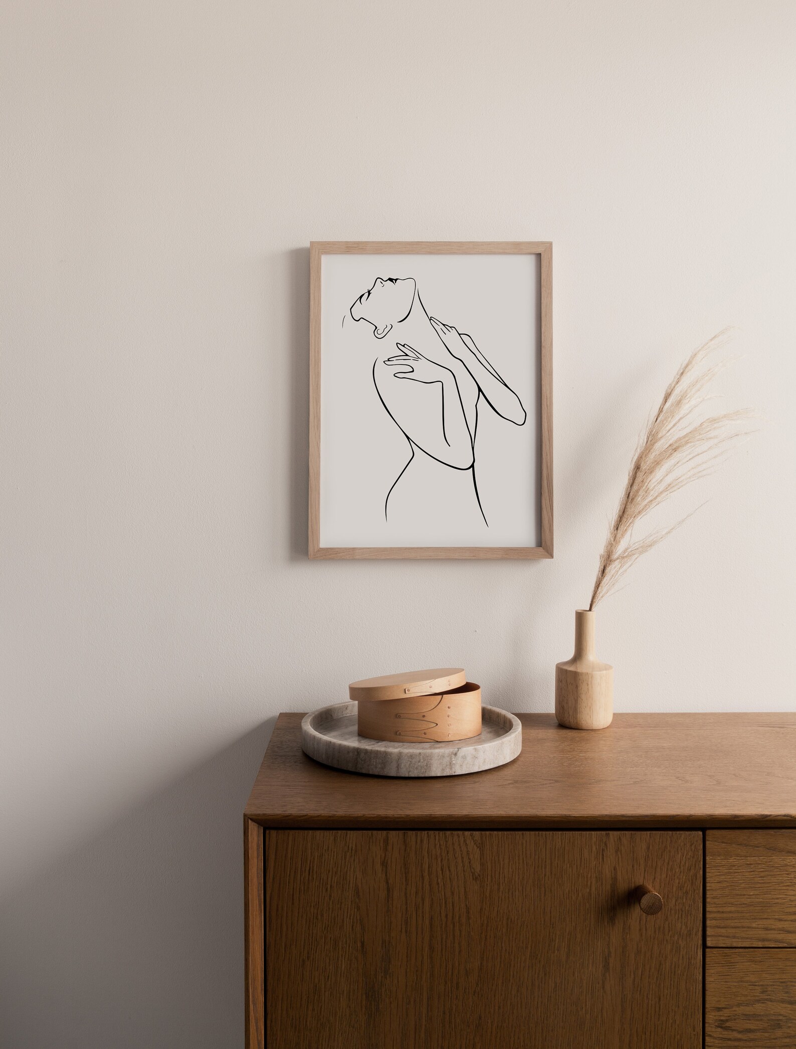 Minimalist Woman Line Art, Female Line Wall Art, Woman Artful Line Art ...