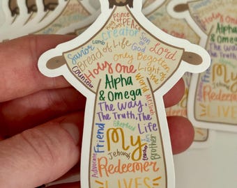 Names of Jesus - sticker pack | latter day saints | Christ artwork | Bible artwork | Jesus picture | picture of Christ | Jesus sticker | LDS