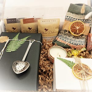 Blind Date with a Book gift box, Calming Self Care Book and Tea Gift Sets, Luxury Bookish Mystery Boxes, Cozy HYGGE Gifts for Reading Lover