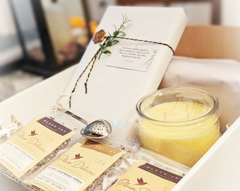 HYGGE Blind Date with a Book, Exciting Tea Gift Set, Beautiful Bookish Tea Boxes, Surprise Book Box, Date with a Book, Tea Gifts for Readers