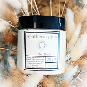 Organic Natural Sunscreen, Clean Organic Sunscreen 30SPF, Sun Protection, Sunscreen for kids and adults, Physical Sunscreen
