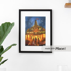 Tableau sur toile Bélier_Ayodhya_God&Goddess_