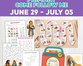Come Follow Me 2026  Primary Lesson Activities (June 22 - 28) (Printable)