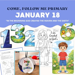 Come, Follow Me Primary Lesson Plan and Activity Pack January 18 | Old Testament CFM 2026 (Printable)