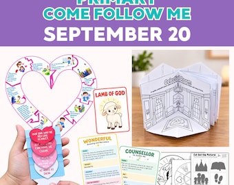 Come Follow Me 2026  Primary Lesson Activities September 20 (Printable)