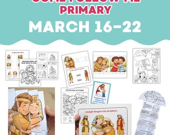 Come Follow Me 2026  Primary Lesson Activities (March 16-22) (Printable)