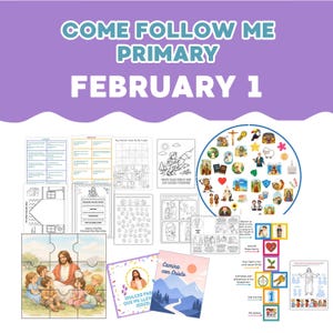 Come, Follow Me Primary Lesson Plan and Activity Pack February 1 | Old Testament CFM 2026 (Printable)