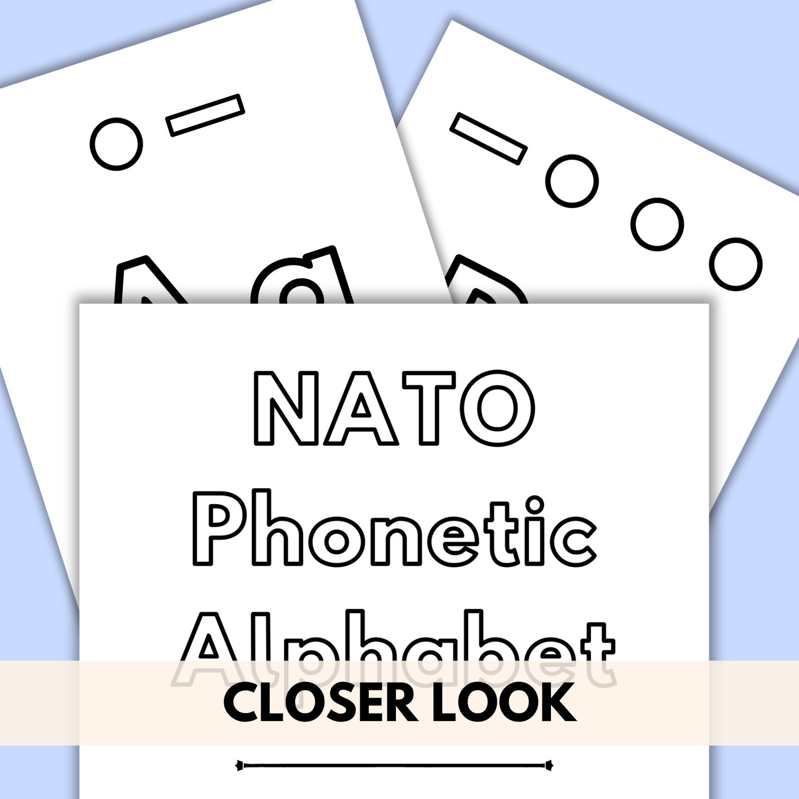 NATO Phonetic Alphabet &amp; Morse Code Colouring Pages Activity for Kids ...