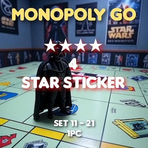 MoGo 4 Stern Sticker Star Wars Set 11-21 1Stk