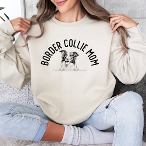 Border Collie Mom Sweatshirt: Dog Lover Gift