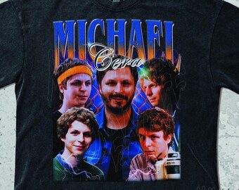Camiseta vintage de Michael Cera, sudadera de Michael Cera, camisetas gráficas retro de los 90, camiseta de película de los 2000, diseño estético Y2K para fans