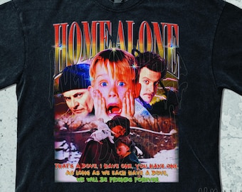 Kevin McCallister Vintage Shirt, Home Alone Sweatshirt Retro 90s Graphic Tee, 2000s Throwback Christmas Tee, Aesthetic Comedy Dsign For Fans
