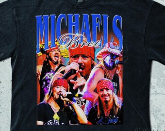 Camiseta vintage de Bret Michaels, sudadera de Bret Michaels, camisetas gráficas retro de los 90, camiseta de concierto de los 2000, diseño de gira con estética para fans