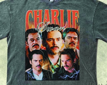 Camiseta vintage de Charlie Swan, sudadera de Charlie Swan, camisetas gráficas retro de los 90, camiseta de película de los 2000, diseño estético de Billy Burke para fans